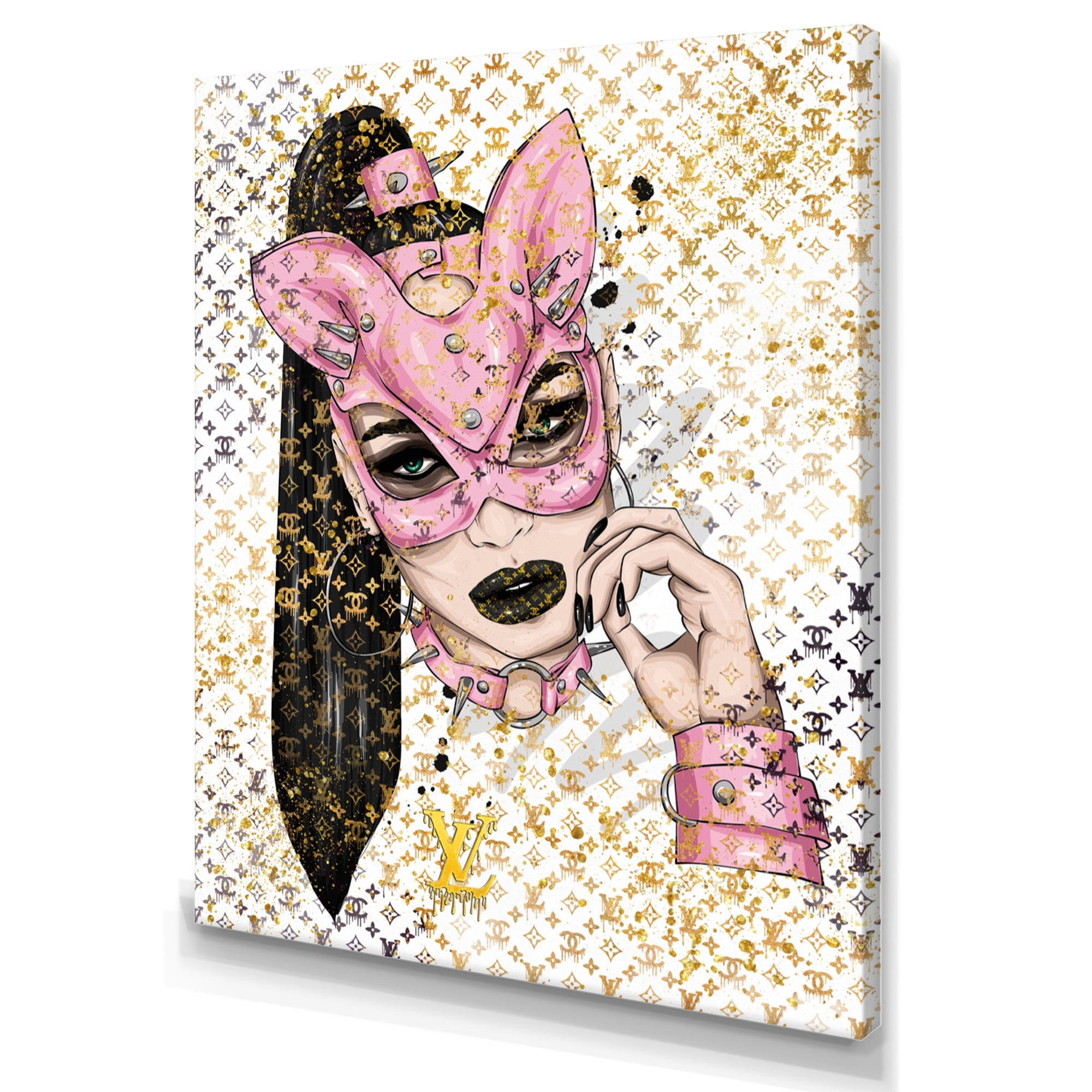 Designart High End Cat Woman I Canvas Wall Art