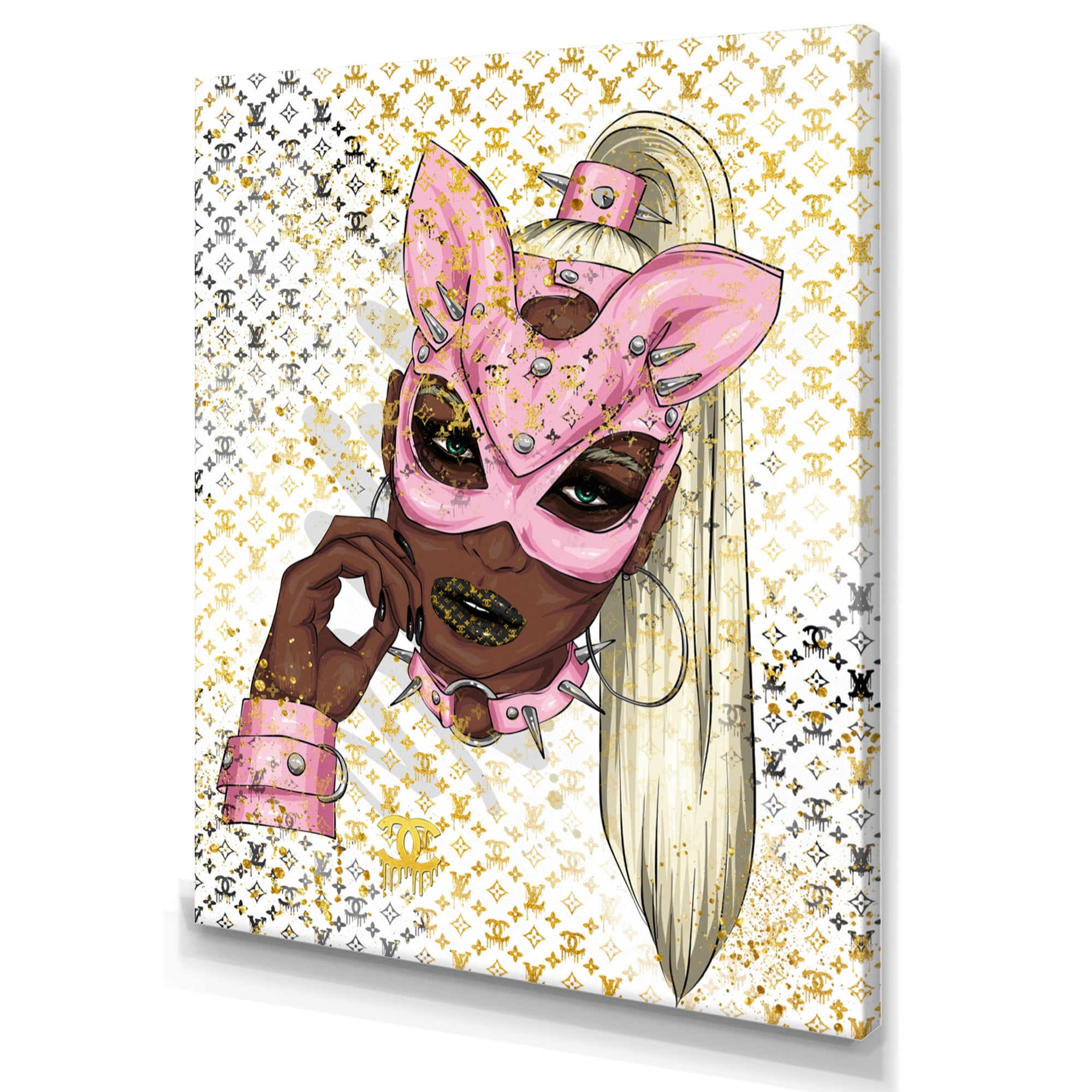 Designart High End Cat Woman II Canvas Wall Art