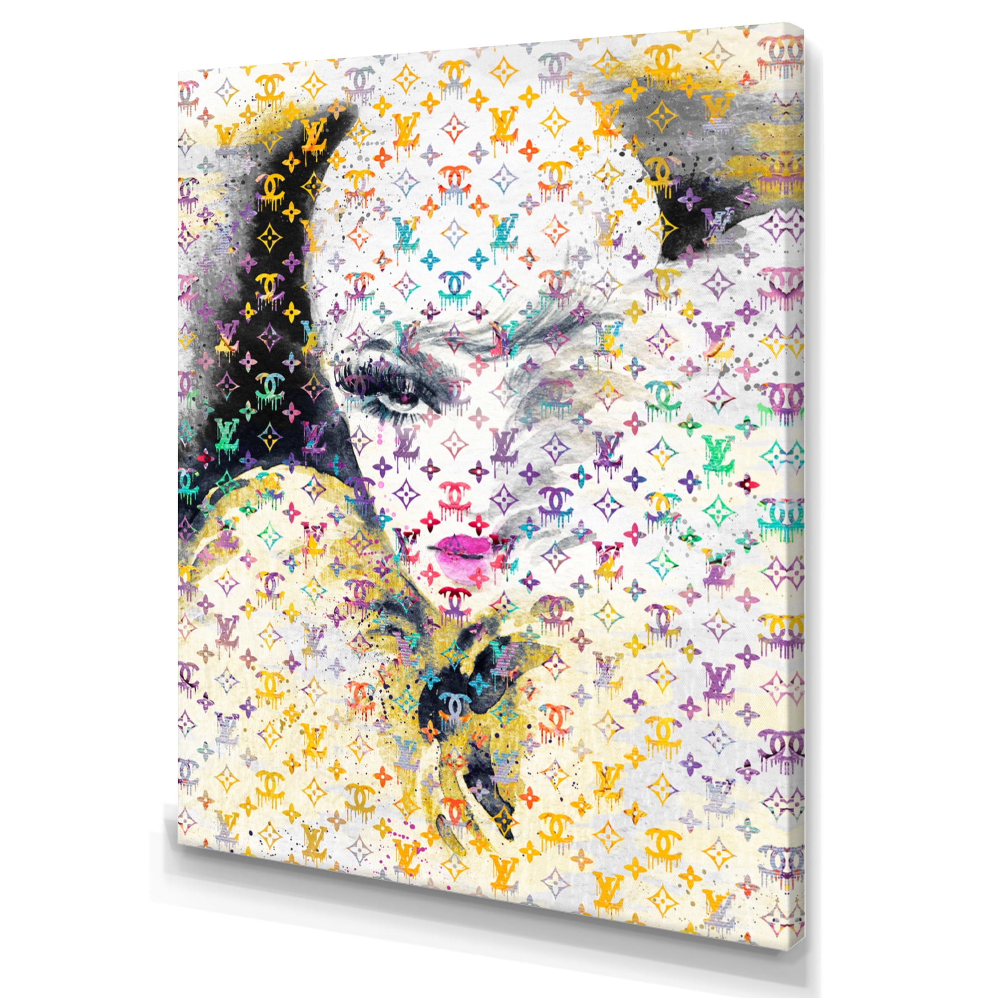 Designart High Fashion Female Sketch III Canvas Wall Art