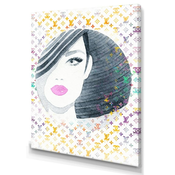 Designart High Fashion Female Sketch IV Canvas Wall Art