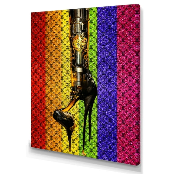 Designart High Fashion High Heel IV Canvas Wall Art