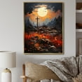 thumbnail image 1 of Designart "Hill Christianity Calvary art painting" Religion & Spirituality Floater Framed Wall Decor, 1 of 7