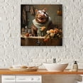 thumbnail image 1 of Designart "Hippos Splashing In Floral Laundry" Laundry Wall Art Prints, 1 of 7
