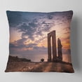 thumbnail image 1 of Designart Historic African Ruins at Sunset - Landscape Printed Throw Pillow - 18x18, 1 of 4