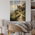 thumbnail image 1 of Designart "Historic Elegance of the Green Vineyard" Landscapes Print on Natural Pine Wood, 1 of 5