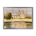 thumbnail image 1 of Designart 'Historical Church On The Rock On Banks of The River' Lake House Framed Art Print, 1 of 4