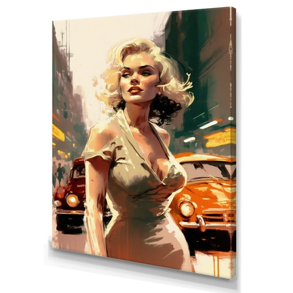 Designart Hollywood Bombsell II Canvas Wall Art