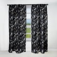 thumbnail image 1 of Designart "Hollywood Diamond Glamour In Monochrome" Glam Blackout Curtain Single Panel, 1 of 4