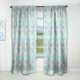 thumbnail image 1 of Designart 'Holographic Light Blue and Pink Pattern' Modern & Contemporary Curtain Panel, 1 of 5
