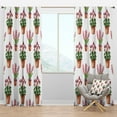 thumbnail image 1 of Designart 'Home Flower In Claypots' Floral Blackout Curtain Panel, 1 of 4