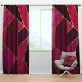 thumbnail image 1 of Designart 'Honeycomb Capital Gold II' Modern & Contemporary Blackout Curtain Panel, 1 of 4
