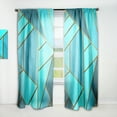 thumbnail image 1 of Designart 'Honeycomb Capital Gold III' Modern & Contemporary Curtain Panel, 1 of 5
