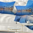 thumbnail image 1 of Designart Hong Kong Skyline at Summer Night - Abstract Throw Pillow - 12x20, 1 of 5