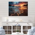 thumbnail image 1 of Designart "Horizon at Sunset I" Coastal Metal Wall Decor, 1 of 5