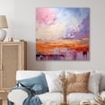 thumbnail image 1 of Designart "Horizon in Blush II" Abstract Landscape Wall Decor, 1 of 5