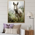 thumbnail image 1 of Designart "Horizon of Countryside Donkey III" Animals Framed Wall Art - Traditional Grey Donkey Hallway Framed Wall Art Decor, 1 of 6