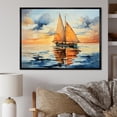 thumbnail image 1 of Designart "Horizons Boat Luminous II" Transportation Floater Framed Wall Decor, 1 of 7