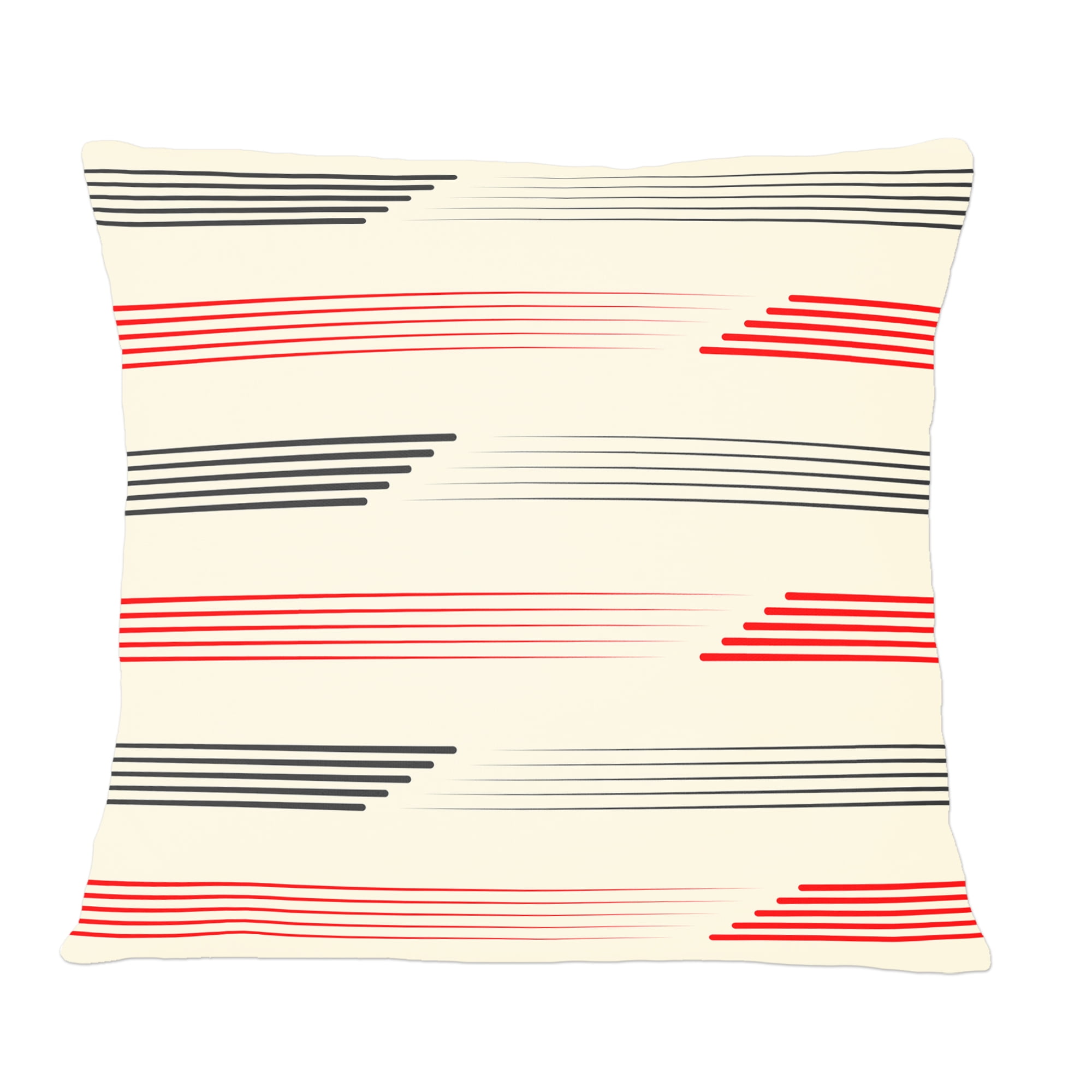 Designart Horizontal Retro Geometrical Pattern I' Mid-Century Modern Throw Pillow - 12x20