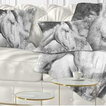 Designart Horse Tattoo Art - Animal Throw Pillow - 12x20