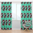 thumbnail image 1 of Designart 'Hot Woman Lips Collage' Modern & Contemporary Blackout Curtain Panel, 1 of 4