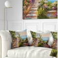 thumbnail image 1 of Designart House near the Sea - Landscape Printed Throw Pillow - 18x18, 1 of 5