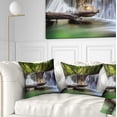 thumbnail image 1 of Designart Huai Mae Kamin Waterfall Photo - Abstract Throw Pillow - 18x18, 1 of 5