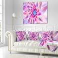 thumbnail image 1 of Designart Huge Pink Blue Fractal Flower - Floral Throw Pillow - 16x16, 1 of 1