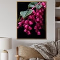 thumbnail image 1 of Designart "Hummingbird with Fuchsia Flowers I" Floral Framed Wall Art - Traditional Pink Fuschia Entryway Framed Wall Art Print, 1 of 6