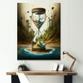 thumbnail image 1 of Designart "Hyperealistic Hour Glass IV" Surrealism landscape Canvas Wall Art, 1 of 5