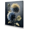 thumbnail image 1 of Designart Hyperrealistic Blue And Gold Flower I Canvas Wall Art, 1 of 5