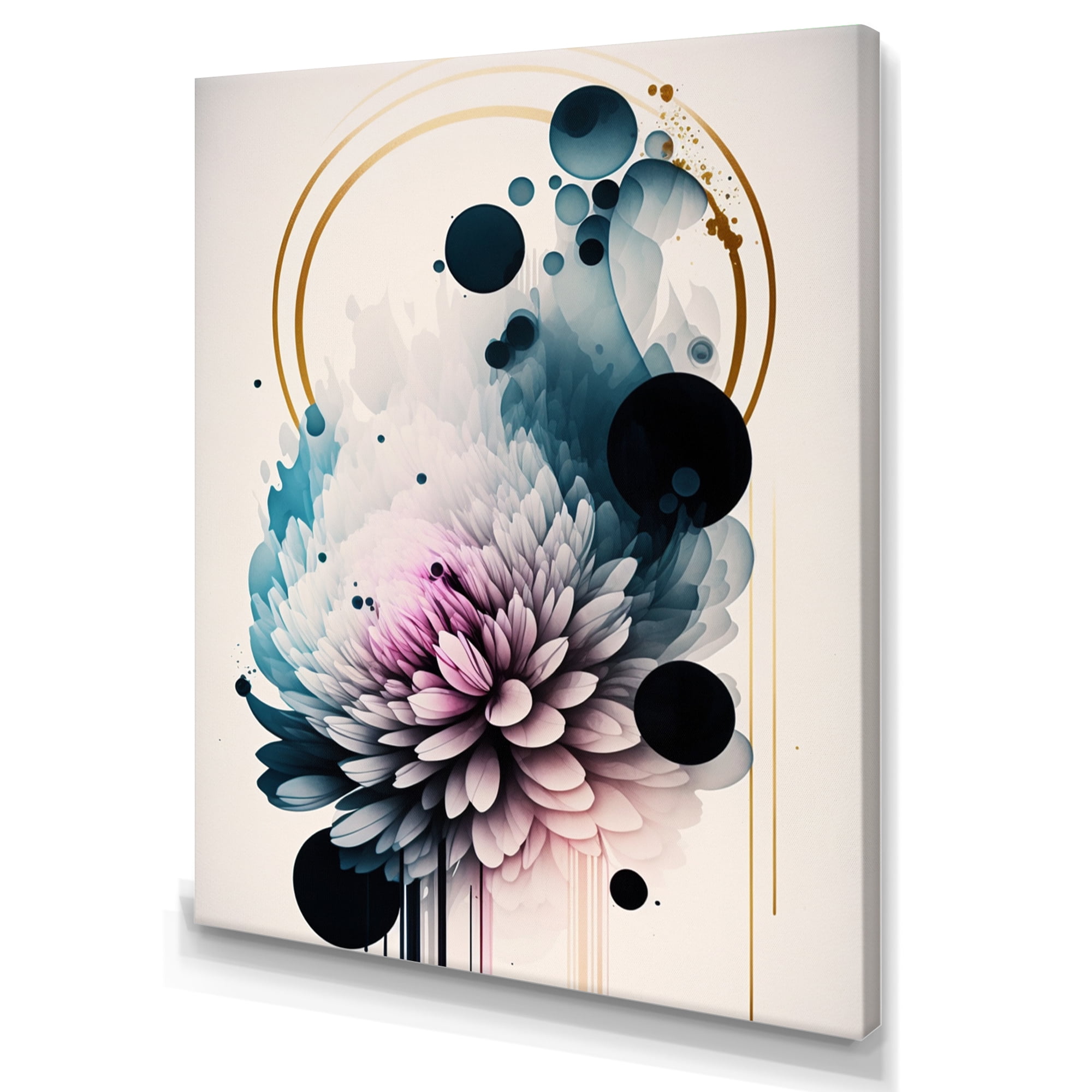 Designart Hyperrealistic Dahlia Flowers I Canvas Wall Art