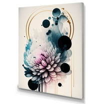 Designart Hyperrealistic Dahlia Flowers I Canvas Wall Art
