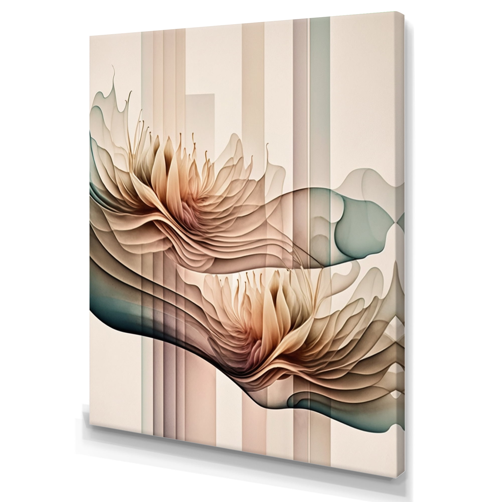 Designart Hyperrealistic Dahlia Flowers V Canvas Wall Art