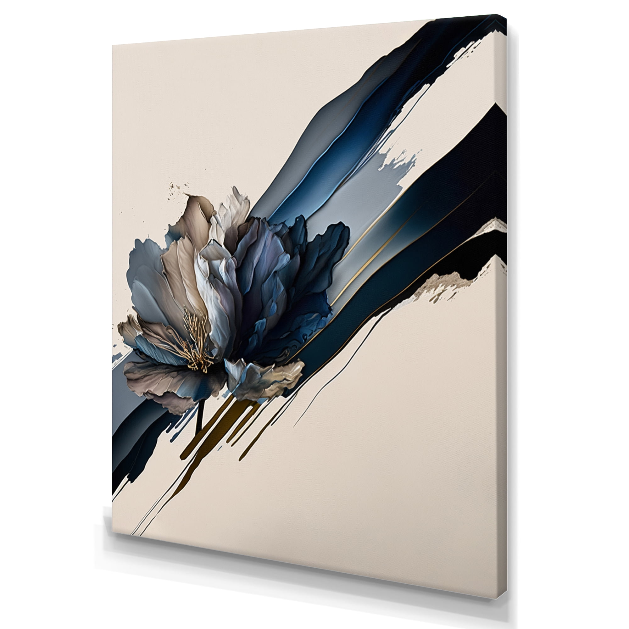 Designart Hyperrealistic Peony Flowers IV Canvas Wall Art