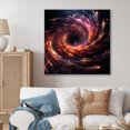 thumbnail image 1 of Designart "Hypnotic Spiral in Gold and Pink II" Abstract Wall Art - Modern Gold Abstract Spirals Entryway Wall Art, 1 of 1