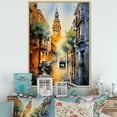 thumbnail image 1 of Designart "Iconic Giralda of Seville, Spain II" Cityscapes Floater Framed Canvas Wall Art, 1 of 7