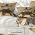 thumbnail image 1 of Designart Iconic Paris Paris Eiffel TowerView from Ground - Cityscape Throw Pillow - 12x20, 1 of 5
