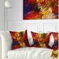 thumbnail image 1 of Designart Illusions of Stained Glass - Abstract Throw Pillow - 18x18, 1 of 5