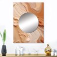 thumbnail image 1 of Designart "Imagination Unbounded in Orange and Beige I" Abstract Mirror Wall Decor - Modern Orange Abstract Dining Room Wall Mirror Art - 32" x 24" Inch, 1 of 5