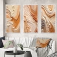 thumbnail image 1 of Designart "Imagination Unbounded in Orange and Beige III" Abstract Framed Wall Art Set Of 3 - Orange Abstract Frame Gallery Set For Office Decor, 1 of 7