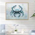 thumbnail image 1 of Designart "Impression Of Blue Crab In Minimalism I" Crab Floater Framed Canvas Prints, 1 of 5