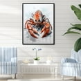 thumbnail image 1 of Designart "Impression Of Red Crayfish In Minimalism" Crayfish Floater Framed Canvas Prints, 1 of 5