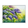 thumbnail image 1 of Designart 'Impressionism Lilac Tree In The Garden' Traditional Framed Canvas Wall Art Print, 1 of 5