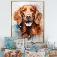 thumbnail image 1 of Designart "Impressionist Irish Setter III" Animals Dog Floater Framed Canvas Prints, 1 of 5
