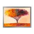 thumbnail image 1 of Designart 'Impressionist Landscape Colorful Abstract Tree' Modern Framed Art Print, 1 of 4
