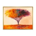 thumbnail image 1 of Designart 'Impressionist Landscape Colorful Abstract Tree' Modern Framed Canvas Wall Art Print, 1 of 5