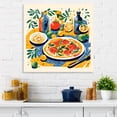 thumbnail image 1 of Designart "Impressionistic Pizza in Henri Matisse Style I" Food & Beverage Wall Art - Traditional Yellow Pizza Hallway Wall Art Decor, 1 of 6