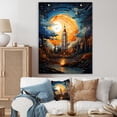 thumbnail image 1 of Designart "Impressionistic Space Journey II" Rocketship Canvas Prints, 1 of 7