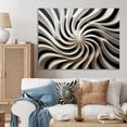 thumbnail image 1 of Designart "In Black and White Opt Art Exploration I" Modern Wall Art Print, 1 of 5