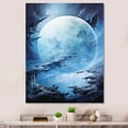thumbnail image 1 of Designart "In Icy Tree Planet Europa" Space Planet Wall Art Living Room, 1 of 5